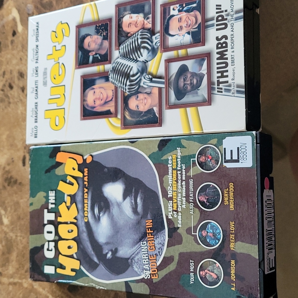 2 VHS movies I Got The Hook-up and Duets
